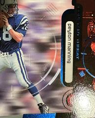 Blue Foil On Front | Peyton Manning Football Cards 1998 Upper Deck Constant Threat