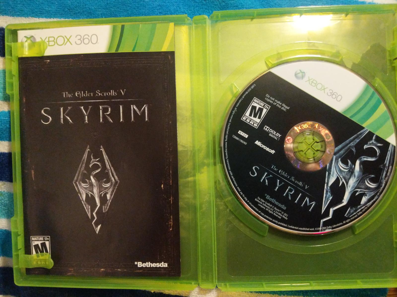 Elder Scrolls V Skyrim Item, Box, and Manual Xbox 360