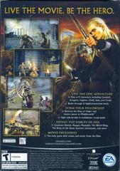 Back Cover | Lord Of The Rings: The Return Of The King PC Games