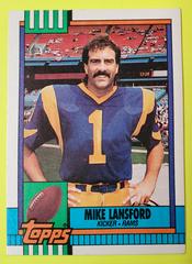 Mike Lansford #76 Football Cards 1990 Topps Tiffany Prices