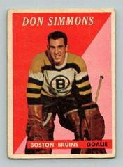 Don Simmons Hockey Cards 1958 Topps Prices