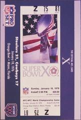 Super Bowl X #10 Football Cards 1990 Pro Set Super Bowl 160 Prices