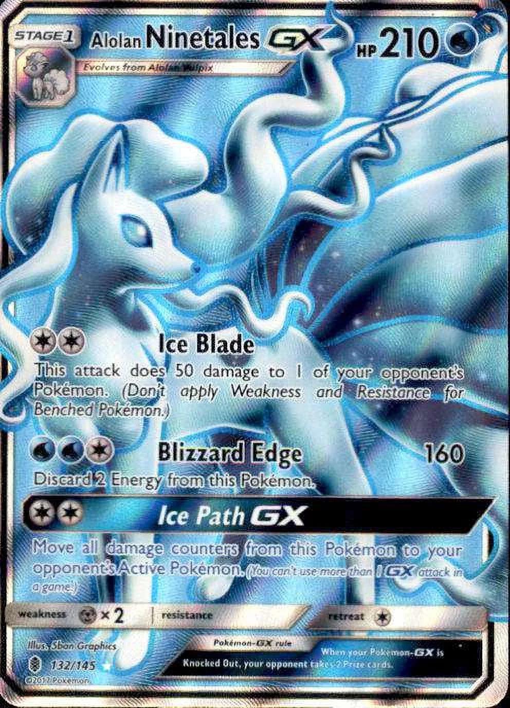 Alolan Ninetales GX #132 Prices | Pokemon Guardians Rising | Pokemon Cards