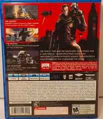 Back Cover | Wolfenstein: The New Order Playstation 4