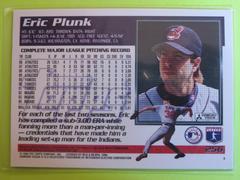 Reverse | Eric Plunk Baseball Cards 1994 Topps Gold