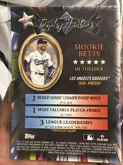 Mookie Betts [Back] #RL-16 | Mookie Betts Baseball Cards 2022 Stadium Club Chrome Trophy Hunters