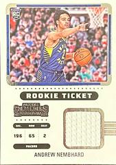 Andrew Niembhard #RTS-ANI Basketball Cards 2022 Panini Contenders Rookie Ticket Swatches Prices