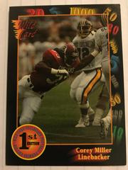 Corey Miller #9 Football Cards 1991 Wild Card College Draft Picks Prices