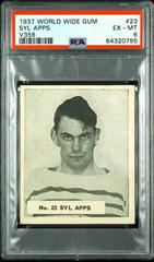 Syl Apps Hockey Cards 1937 V356 World Wide Gum Prices