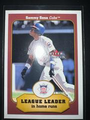 Sammy Sosa #391 Baseball Cards 2001 Fleer Prices