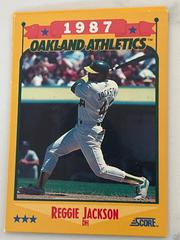 Reggie Jackson #504 Baseball Cards 1988 Score Glossy Prices