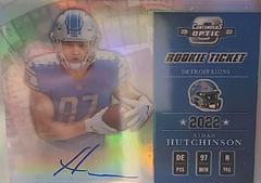 Aidan Hutchinson [2002 Throwback Autograph] #02TR-AH Football Cards 2022 Panini Contenders Optic Throwback Rookie Autographs Prices