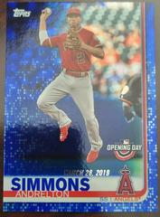 Andrelton Simmons [Blue Foil] #78 Baseball Cards 2019 Topps Opening Day Prices