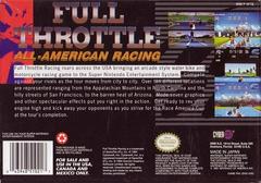 Full Throttle - Back | Full Throttle Super Nintendo