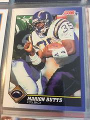 Marion Butts #13 Football Cards 1991 Score Prices