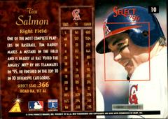 Back Of Card | Tim Salmon Baseball Cards 1996 Select