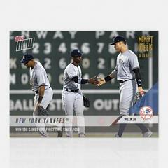 New York Yankees [Gold Winner] #26W Baseball Cards 2018 Topps Now Moment of the Week Prices