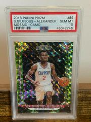 Shai Gilgeous Alexander [Camo] Basketball Cards 2018 Panini Prizm Mosaic Prices