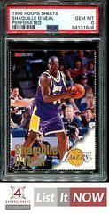 Shaquille O'Neal Basketball Cards 1996 Hoops Sheets Prices