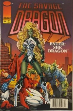 Savage Dragon [Newsstand] #12 (1994) Comic Books Savage Dragon