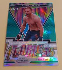 Justin Gaethje [Green] Ufc Cards 2021 Panini Prizm UFC Fearless Prices