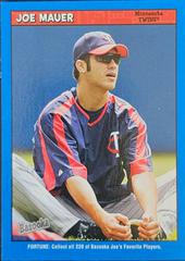 Joe Mauer [Blue Fortune] #42 Baseball Cards 2006 Bazooka Prices