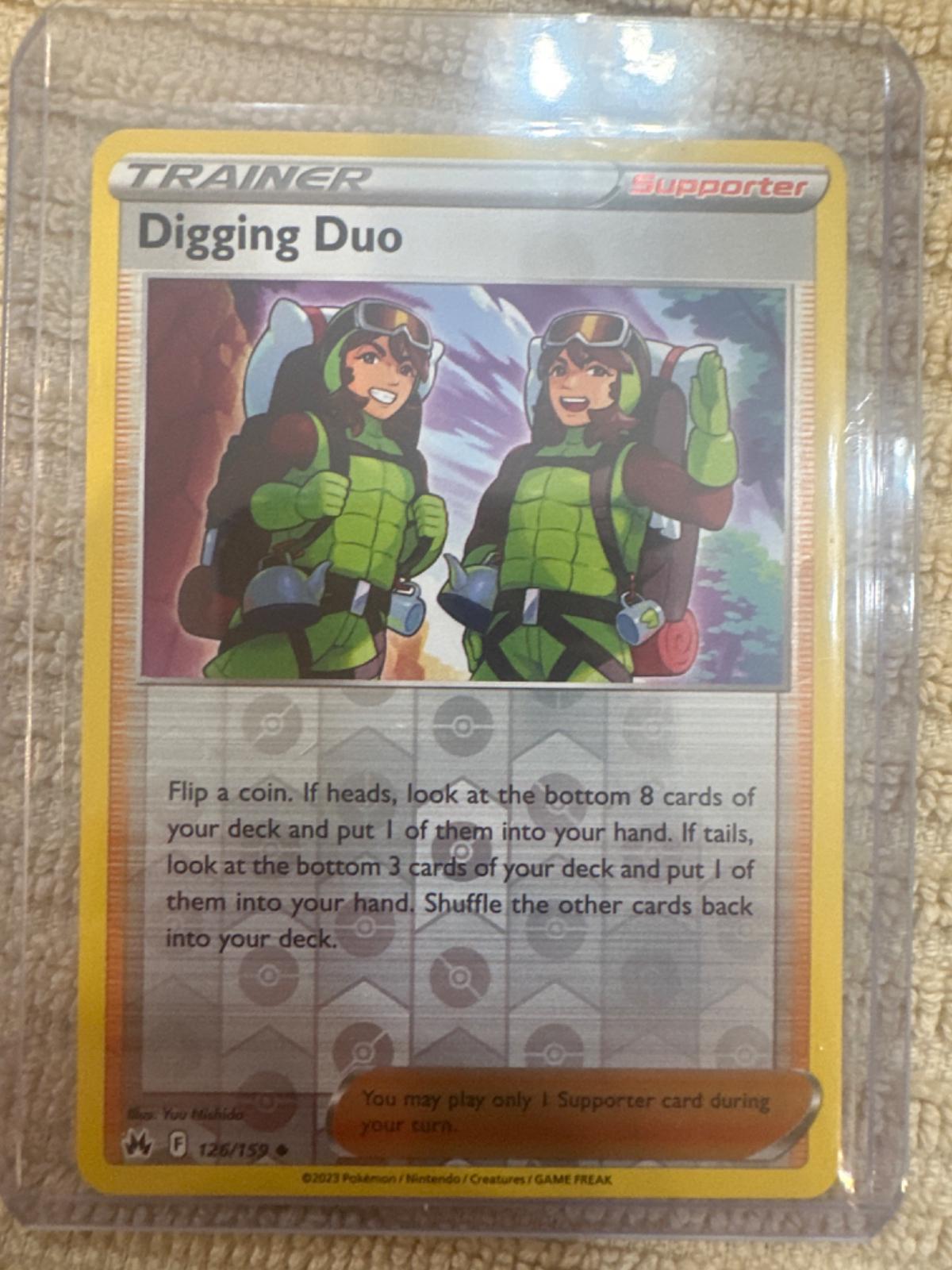 Digging Duo [Reverse Holo] #126 Pokemon Crown Zenith