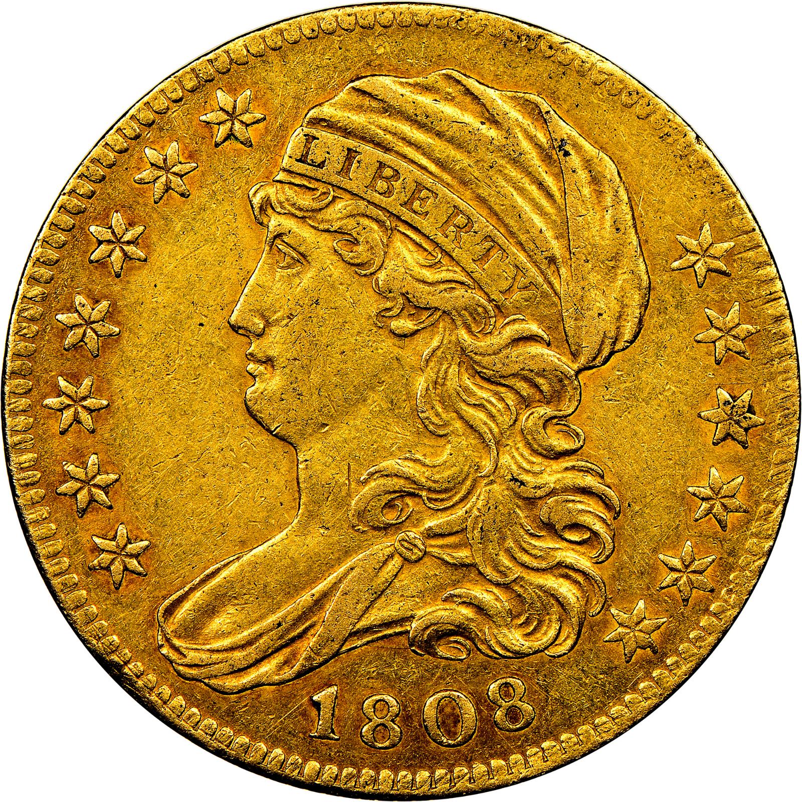 1808 Coins Capped Bust Half Eagle