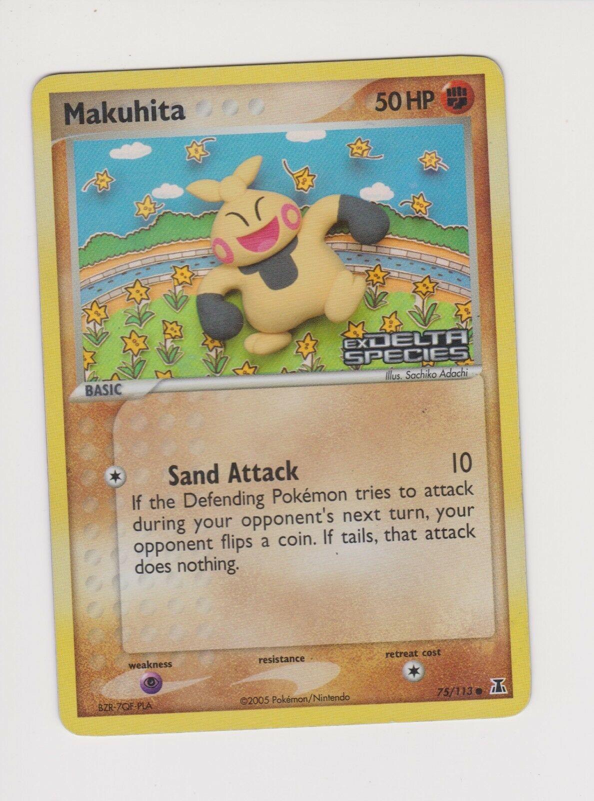 Makuhita [Reverse Holo] #75 Pokemon Delta Species