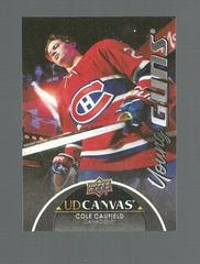 Cole Caufield [Black] #C211 Hockey Cards 2021 Upper Deck UD Canvas Prices