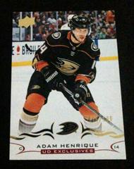 Adam Henrique [Exclusives] Hockey Cards 2018 Upper Deck Prices
