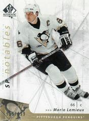 Mario Lemieux Hockey Cards 2006 SP Authentic Prices