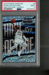 Donovan Mitchell [Dazzle] #8 Basketball Cards 2018 Panini Threads High Octane Prices