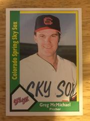 Greg McMichael #7 Baseball Cards 1990 CMC Colorado Springs Sky Sox Prices