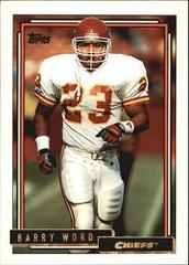 Barry Word #527 Football Cards 1992 Topps Gold Prices