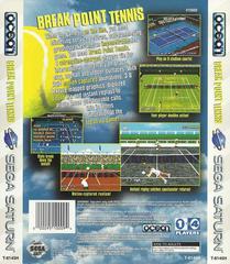 Break Point Tennis - Back | Break Point Tennis Sega Saturn