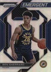 Ben Sheppard [Silver Prizm] #14 Basketball Cards 2023 Panini Prizm Emergent Prices
