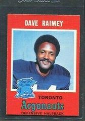 Dave Raimey Football Cards 1971 O Pee Chee CFL Prices