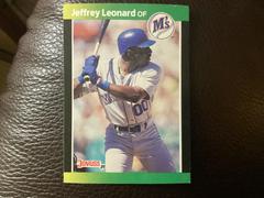 Jeffrey Leonard #107 Baseball Cards 1989 Donruss Baseball's Best Prices