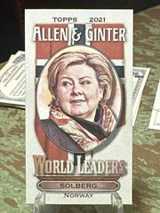 Erna Solberg Baseball Cards 2021 Topps Allen & Ginter World Leaders Minis Prices