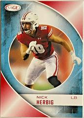 Nick Herbig [Red] #73 Football Cards 2023 Sage Prices