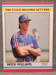 Mitch Williams Baseball Cards 1988 Fleer Record Setters Prices
