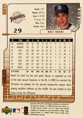 Rear | Bret Boone Baseball Cards 2000 Upper Deck MVP
