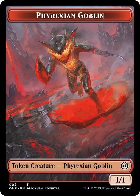 Phyrexian Goblin [Token] // Poison Counter #3 // 14 Magic Phyrexia: All Will Be One