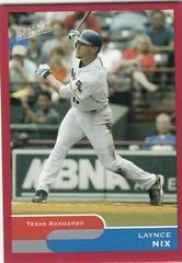 Laynce Nix [Red Chunk] Baseball Cards 2004 Bazooka Prices