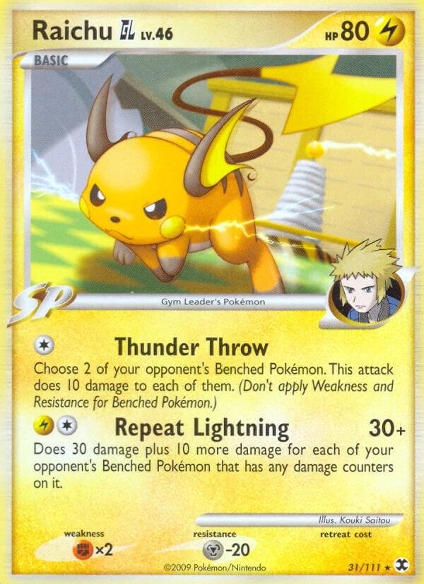 Raichu GL #31 Pokemon Rising Rivals