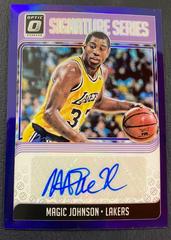 Magic Johnson [Purple] Basketball Cards 2018 Panini Donruss Optic Signature Series Prices