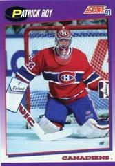Patrick Roy #75 Hockey Cards 1991 Score American Prices