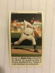 Melido Perez #7 Baseball Cards 1991 Panini Stickers Prices