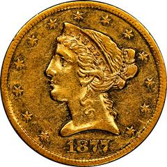 1877 CC Coins Liberty Head Half Eagle Prices